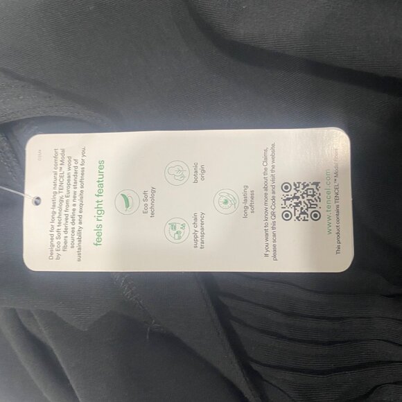 NWT Lands End Top Womens Size 1X Black Long Sleeve V-Neck Lightweight Stretch Fa - Picture 10 of 14